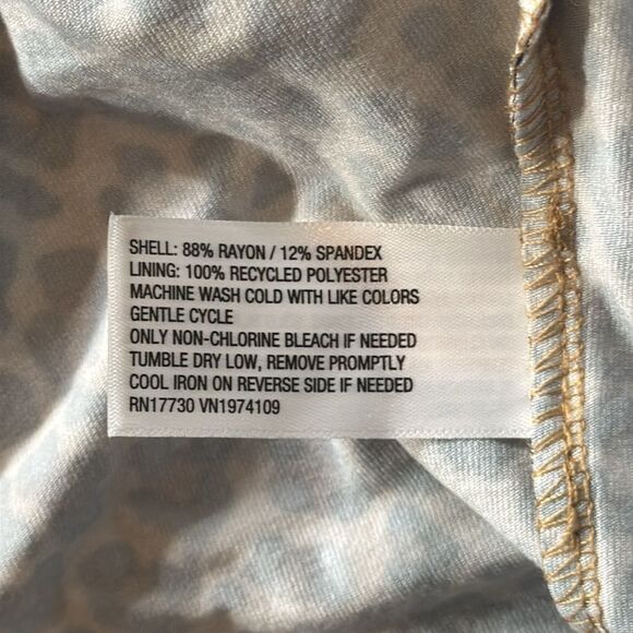 Isabel by Ingrid & Isabel Animal Print Long Sleeve Ruched Maternity Dress XL NEW - Picture 7 of 10